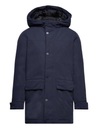 Jack & J S Jjchamp Parka Jacket Jnr Marinblå