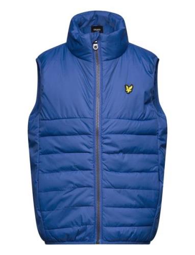 Lyle & Scott Junior Leightweight Panel Gilet Blå