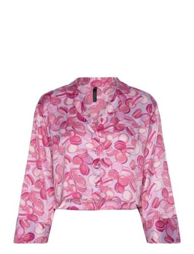 Hunkemöller Jacket Ls Satin Macaron Rosa