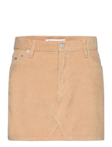 Tommy Jeans Tjw Cord Mini Skirt Beige