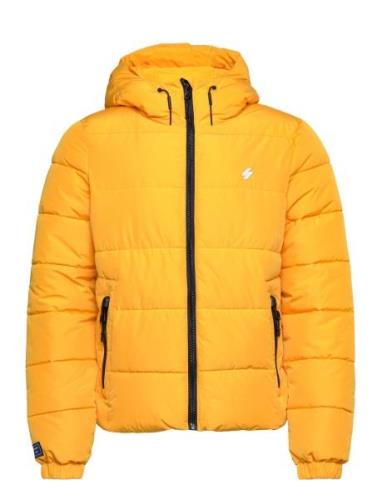 Superdry Hooded Sports Puffr Jacket Gul