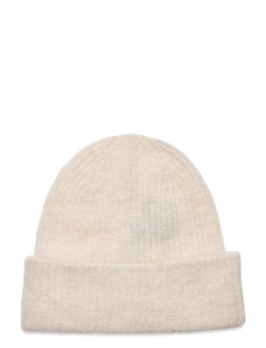 Selected Femme Slfmaline Lano Knit Beanie Noos Beige