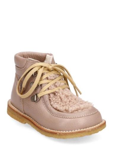 ANGULUS Boots - Flat - With Laces Rosa