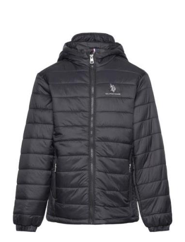 U.S. Polo Assn. Uspa Hooded Quilted Jacket Svart