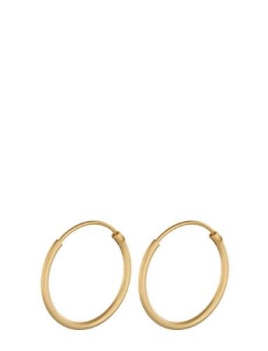 Pernille Corydon Micro Plain Hoops 15 Mm Guld