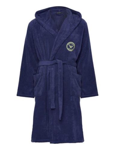 Emporio Armani Men's Woven Bathrobe Blå