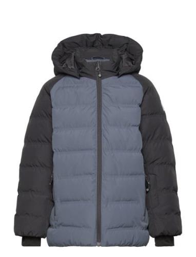 Color Kids Ski Jacket - Quilt -Contrast Blå