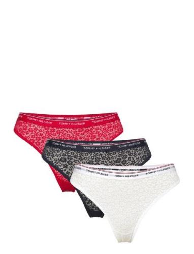 Tommy Hilfiger 3 Pack Thong Lace Vit