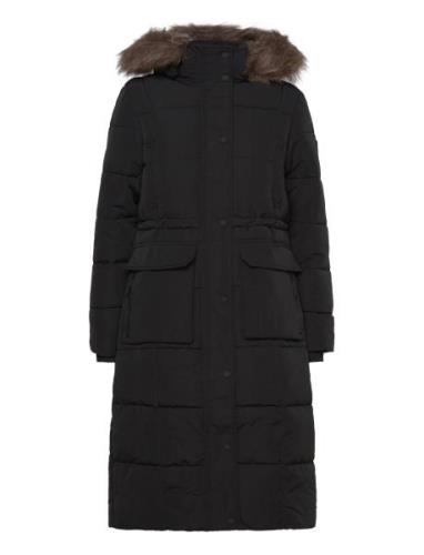 Superdry Everest Longline Puffer Coat Svart