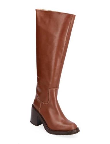 ANGULUS Boots - Block Heel Brun