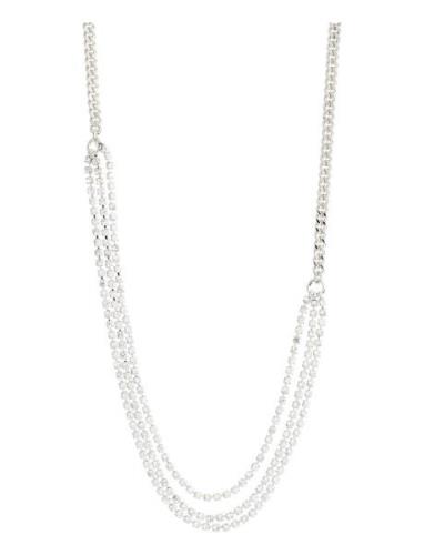 Pilgrim Blink Crystal Necklace Silver