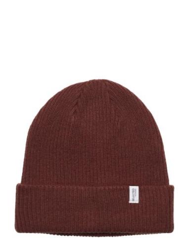 Selected Homme Slhcray Beanie Burgundy