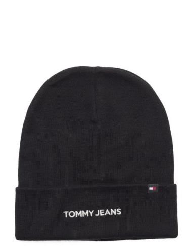 Tommy Hilfiger Tjm Linear Logo Beanie Svart