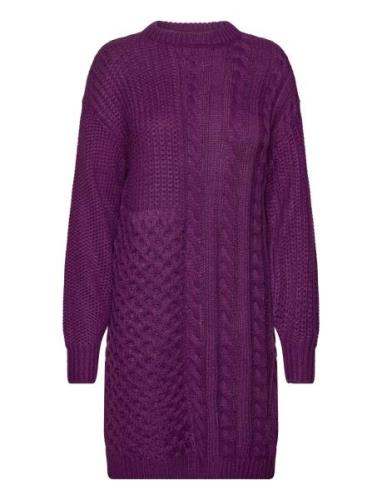 Vila Vikana L/S Detailed Knit Dress /B Lila