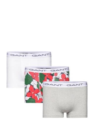 GANT Floral Print Trunk 3-Pack Grön