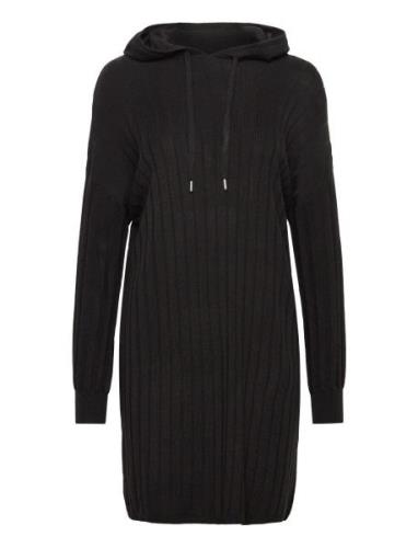 ONLY Onltessa Carey L/S Hood Dress Nca Knt Svart