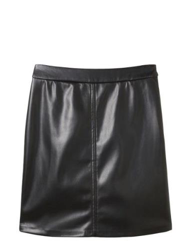 Tom Tailor Skirt Fake Leather Svart