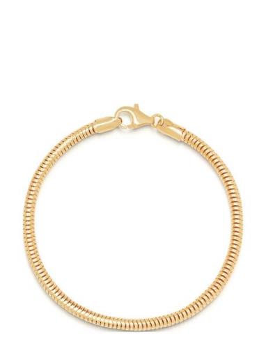 Nialaya Men's Gold Round Chain Bracelet Guld