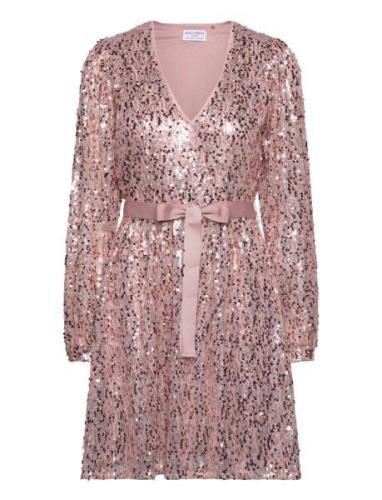 Lindex Dress Bella Sequinses Rosa