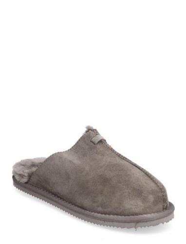 ENKEL Living Shearling Slippers Grå