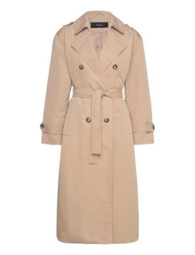 Vero Moda Vmchloe Long Trenchcoat Ga Noos Beige