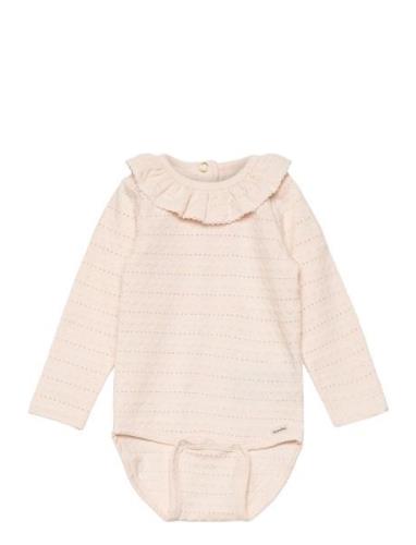 Minymo Body Ls Jacquard Rosa