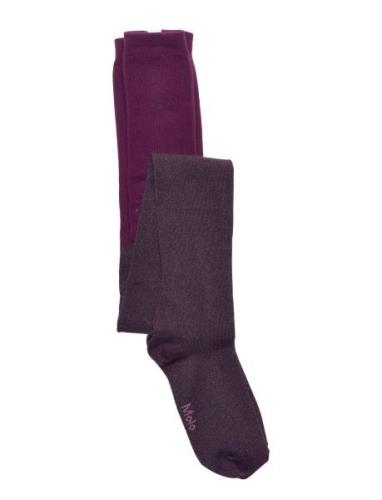 Molo Glitter Tights Burgundy