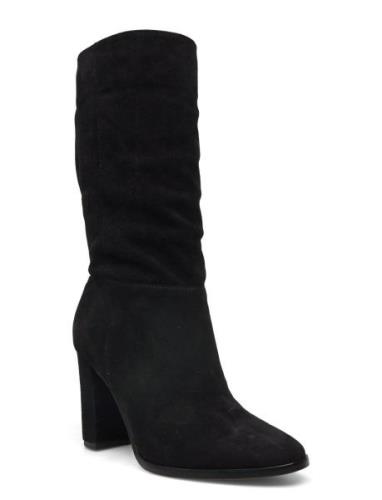 Lauren Ralph Lauren Artizan Ii Suede Boot Svart