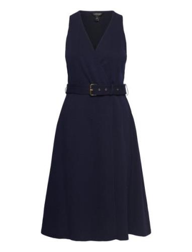 Lauren Ralph Lauren Knit Jcqrd Hrngbne-Dress Marinblå