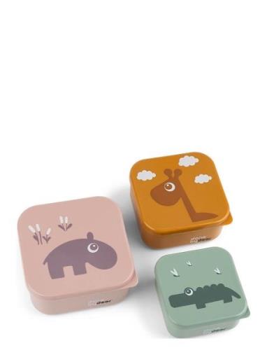 D By Deer Snack Box Set 3 Pcs Deer Friends Rosa