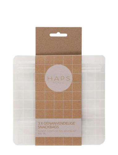 Haps Nordic Reusable Snack Bag 400 Ml Nude