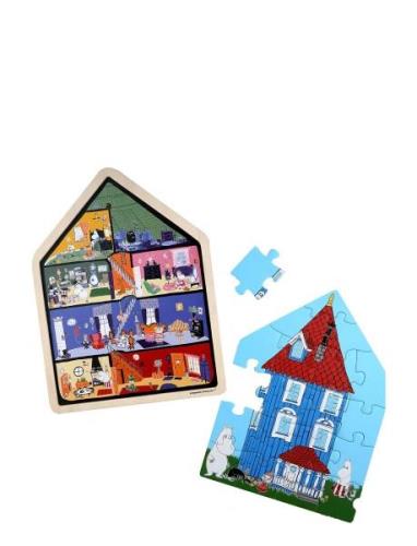 Moomin House - Wooden Frame Puzzle Toys Puzzles And Games Puzzles Wood...