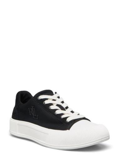 Lauren Ralph Lauren Daisie Canvas &Amp; Suede Trainer Svart