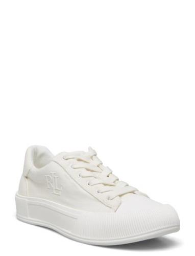 Lauren Ralph Lauren Daisie Canvas & Suede Sneaker Vit