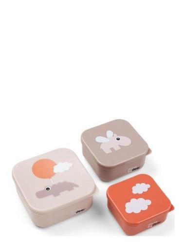 D By Deer Snack Box Set 3 Pcs Happy Clouds Powder Multi/patterned