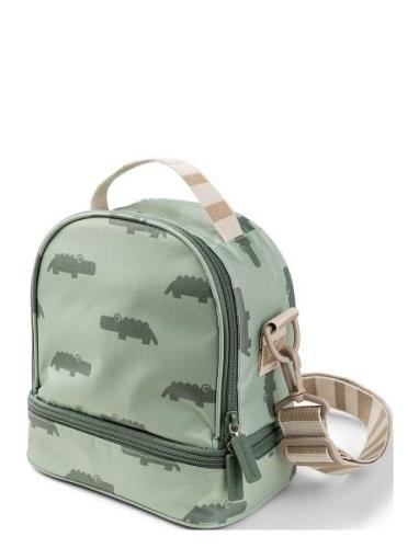 D By Deer Kids Insulated Lunch Bag Croco Green Grön