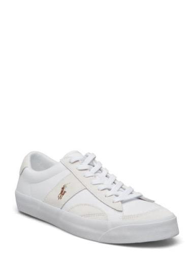 Polo Ralph Lauren Sayer Canvas & Suede Sneaker Vit