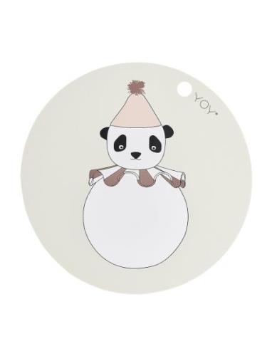 Placemat Panda Pompom Home Meal Time Placemats & Coasters Cream OYOY M...