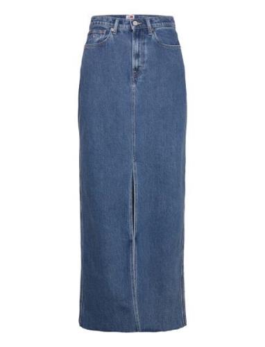 Tommy Jeans Claire Hgh Maxi Skirt Cg4139 Blå