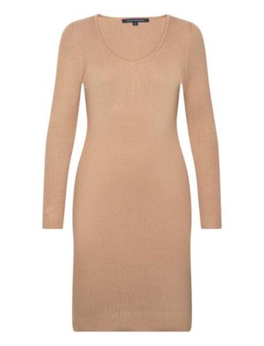 French Connection Mari Knit Dress Beige