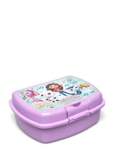 Gabbys Dollhouse Urban Sandwich Box Home Meal Time Lunch Boxes Purple ...