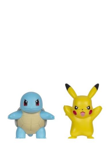 Pokemon Battle Figure 2 Pk Squirtle And Pikachu Toys Playsets & Action...