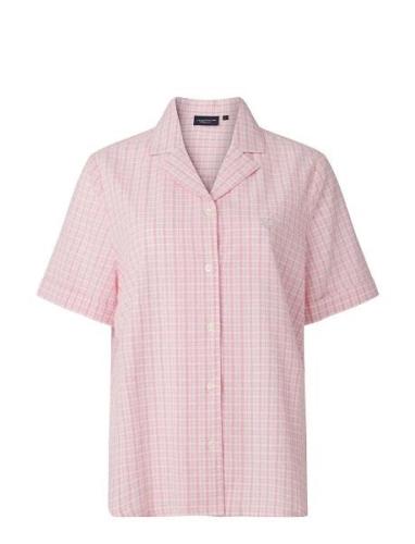 Lexington Home Lauren Organic Cotton Seersucker Pajama Set Rosa