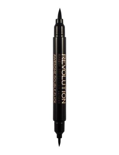 Makeup Revolution Revolution Thick And Thin Dual Liquid Eyeliner Svart