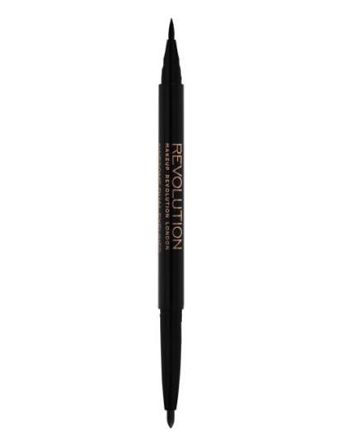 Makeup Revolution Revolution Felt And Kohl Dual Eyeliner Svart