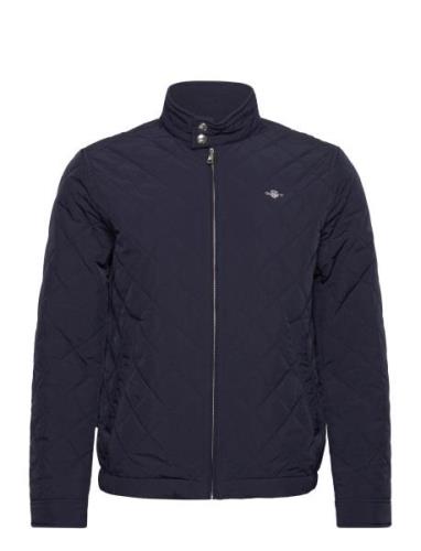 GANT Quilted Windcheater Marinblå