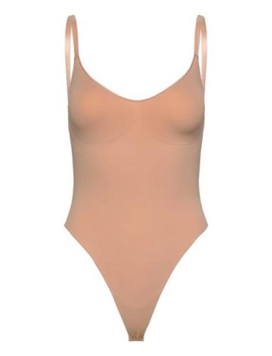 Hunkemöller Smls Hl String Body Beige