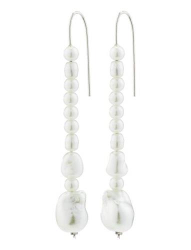 Pilgrim Willpower Pearl Earrings Silver