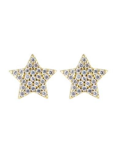 By Jolima Star Crystal Earing Guld