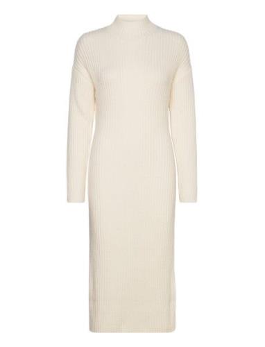 Gina Tricot Knitted Turtleneck Dress Vit